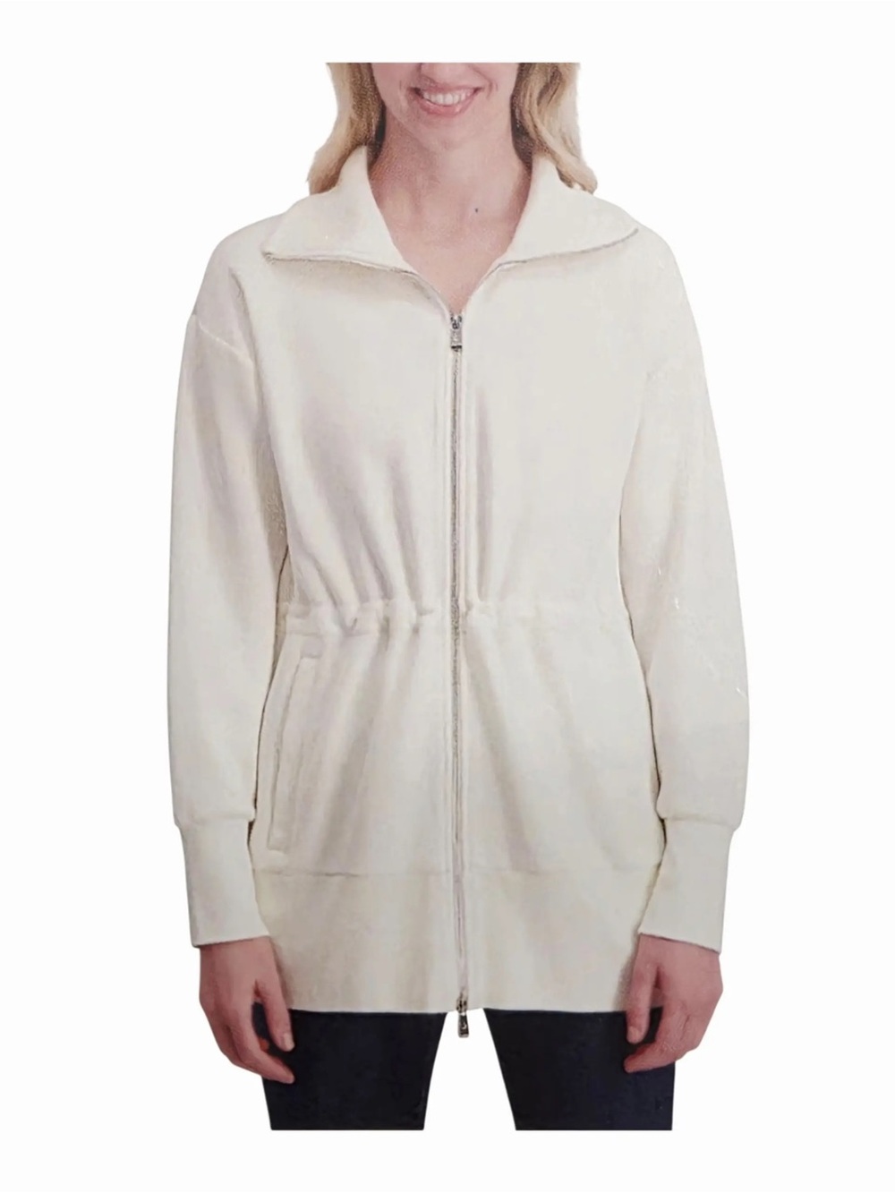 Converse Women Full Zip in White